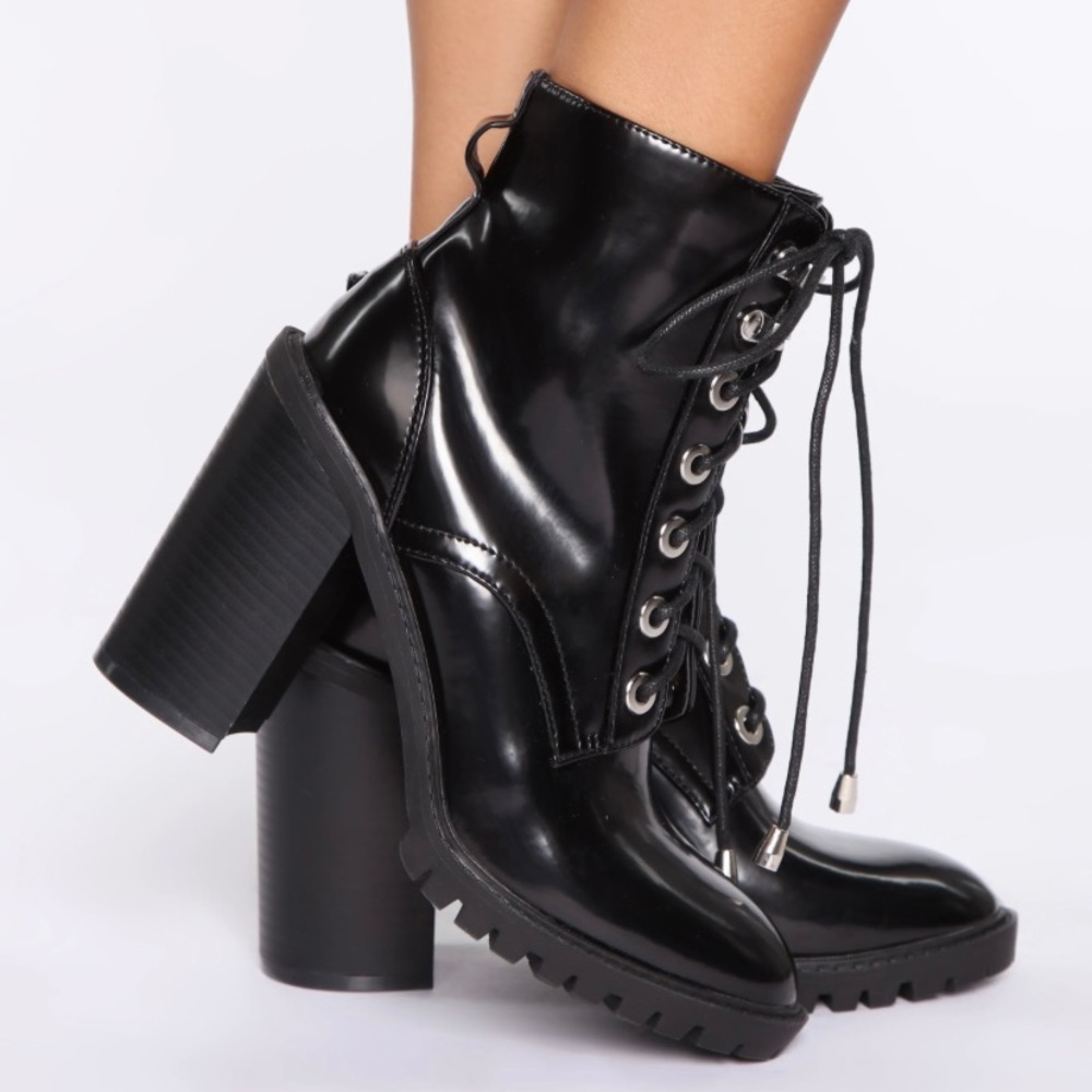 Leather, Chunky Booties!